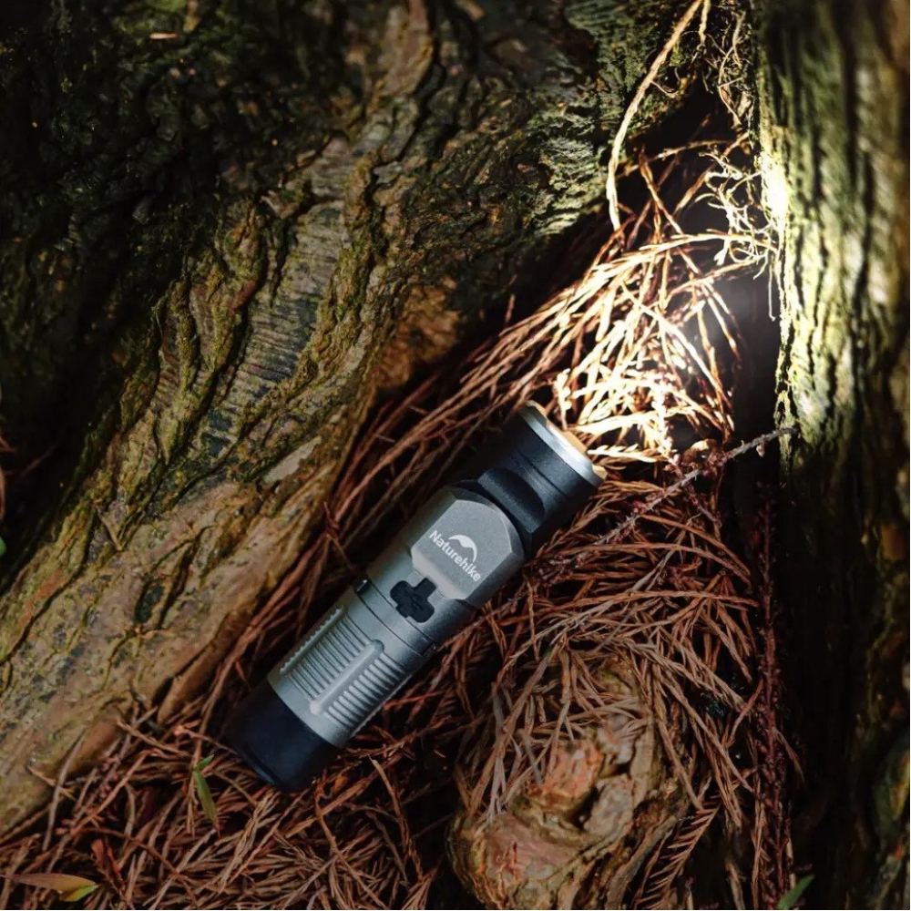 Ліхтар з кліпсою Naturehike CNK2450ZM013 430лм (4 режими) Чорно-сірий