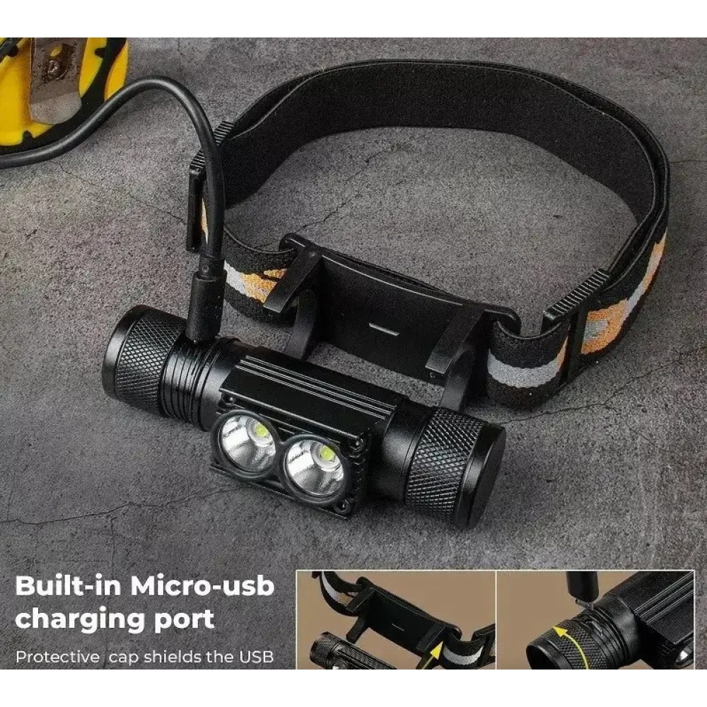 Налобний ліхтар Sofirn H25S 1200лм USB-C (акумулятор 18650 на 3000мАч)