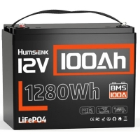 LiFePO4 12V/100Ah Акумулятор Humsienk з BMS для систем резервного живлення, Уцінка!