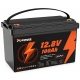 LiFePO4 12V 100Ah Акумулятор Powinver 1280Wh, 100A, BMS