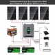 3.3 кВт LiFePO4 Комплект резервного живлення Інвертор Datouboss 24 В + 2 акумулятора 12V/100Ah Humsienk