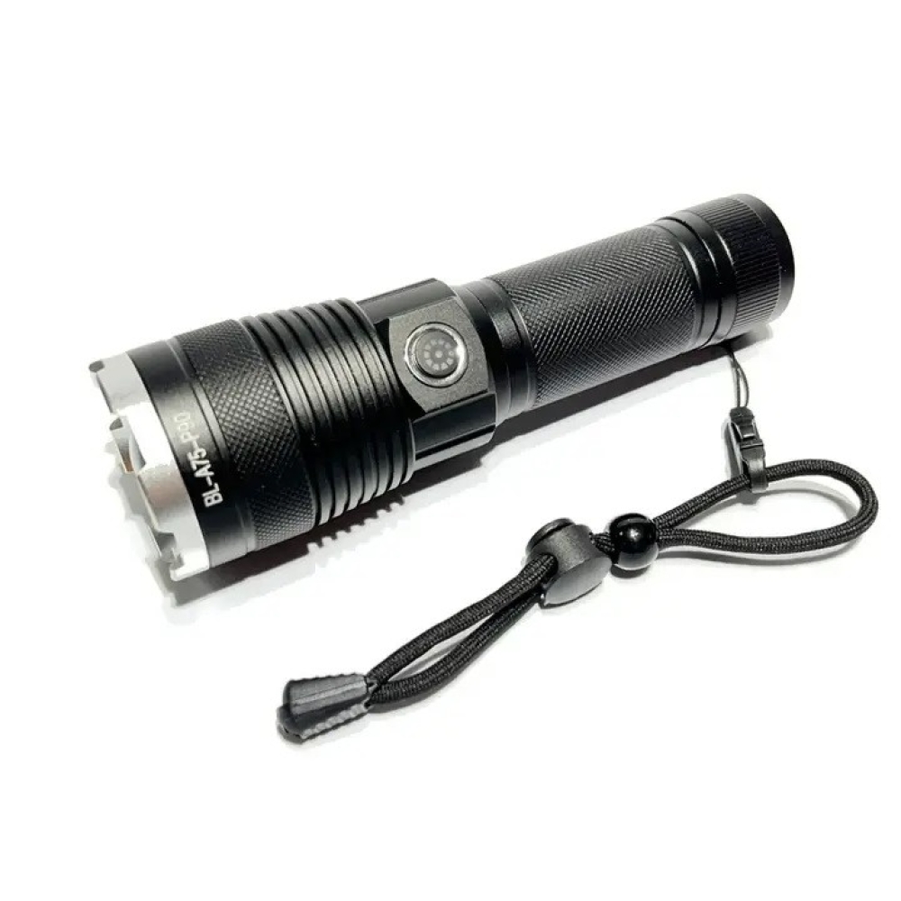 Ручний ліхтар BL-A75-P90 zoom + Type-C + 26650 (3xAAA) 5 режимів