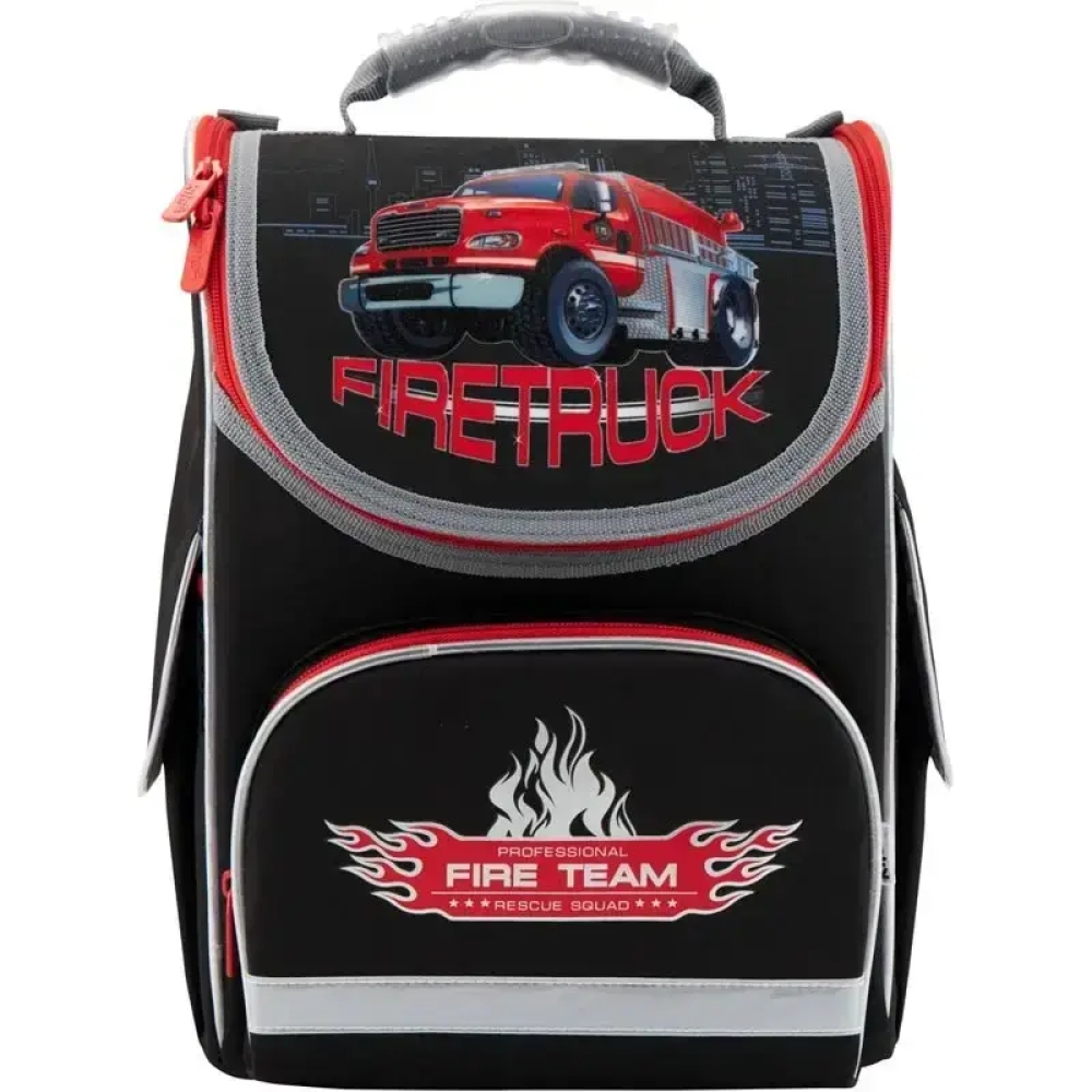 Рюкзак шкільний каркасний Kite Firetruck
