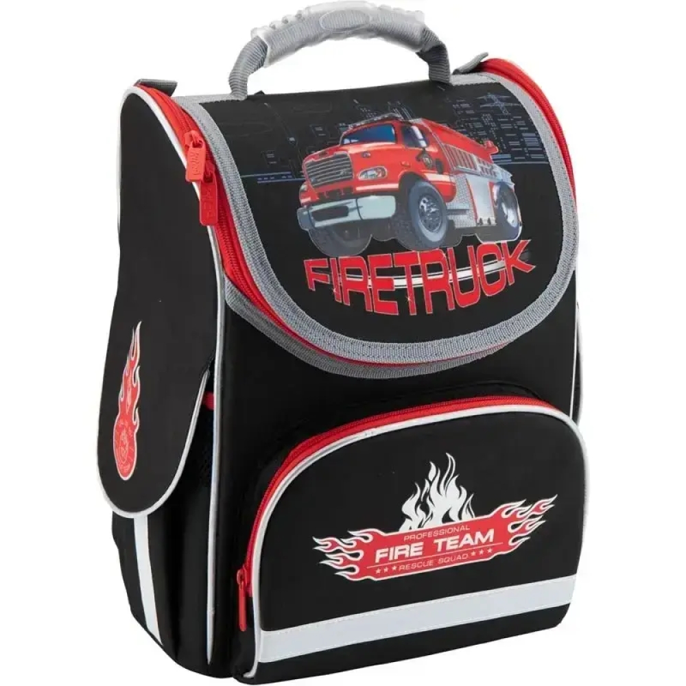 Рюкзак шкільний каркасний Kite Firetruck
