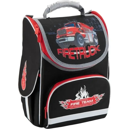Рюкзак шкільний каркасний Kite Firetruck
