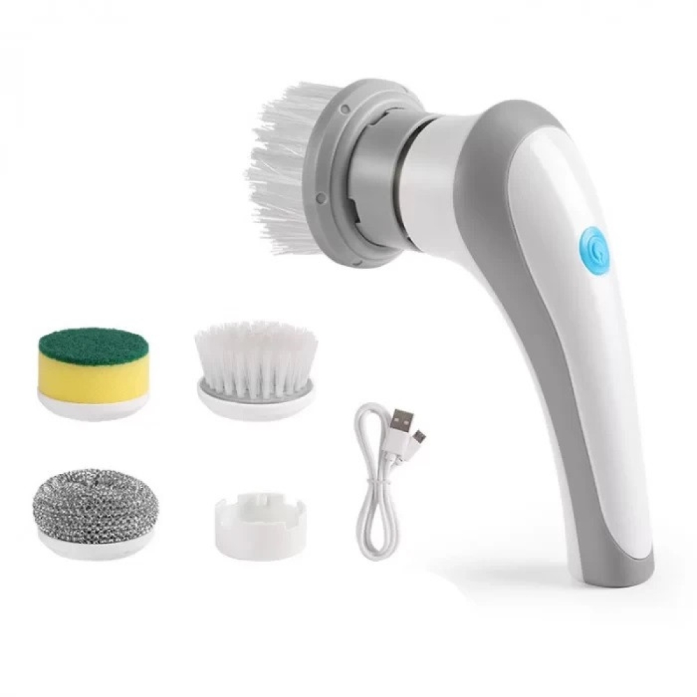 Щітка акумуляторна для миття посуду з насадками Electric cleaning brush