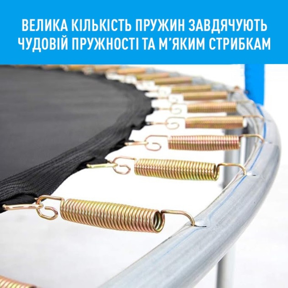 Батут посилений Fitonix 183 см до 100 кг захисна сітка, 6 футів для дітей та підлітків