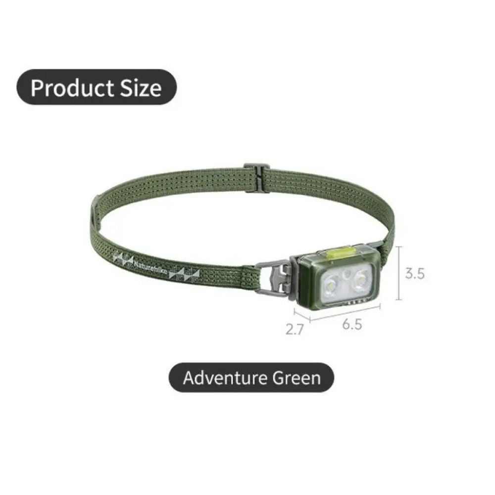 Ліхтар налобний Naturehike CNK2550ZM011 (Зелений)