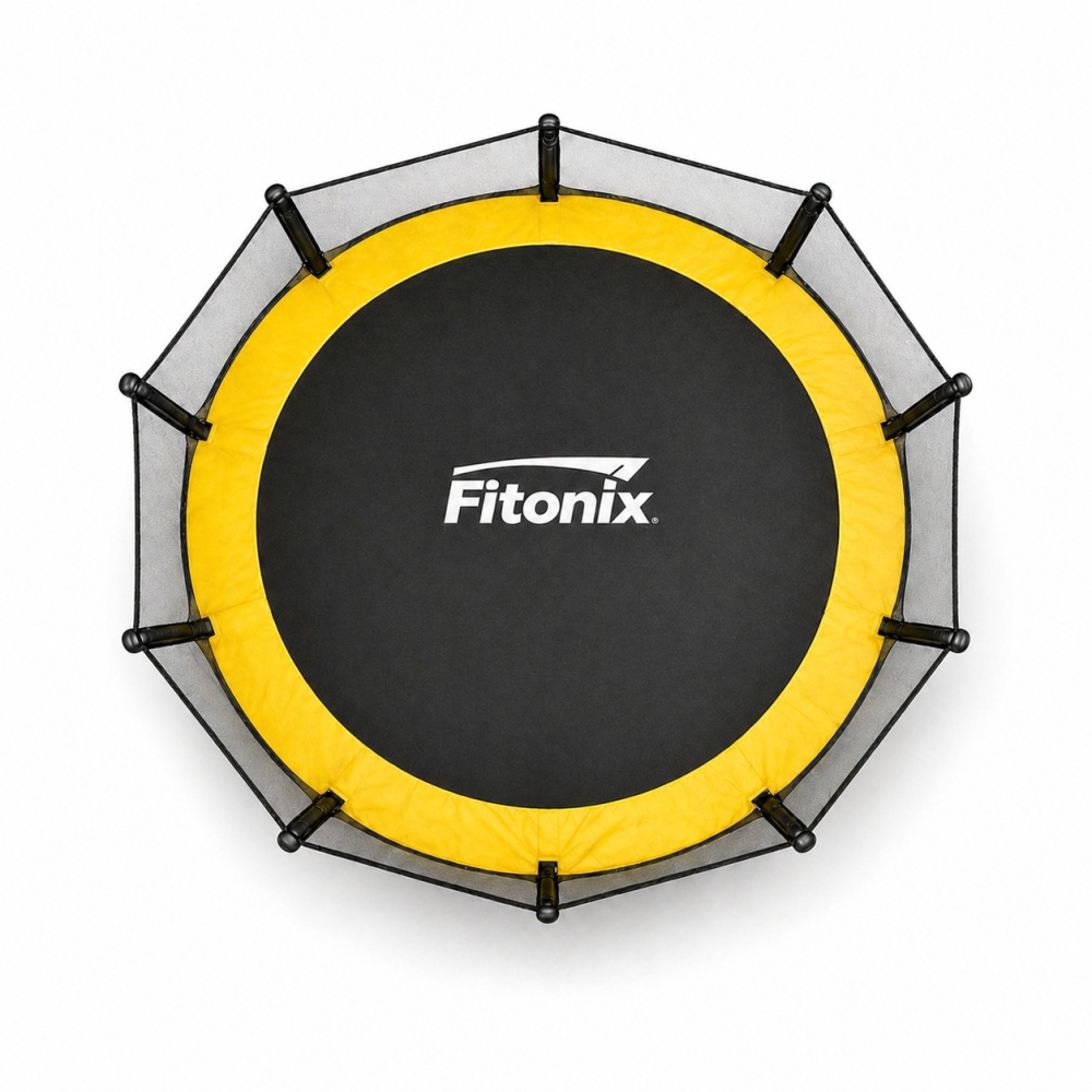 Батут Fitonix 252 см + зовнішня сітка чорно-жовтий