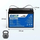 3,2 кВт Комплект резервного живлення Easun Power Інвертор з WiFi + 2 акумулятора 12V/100Ah