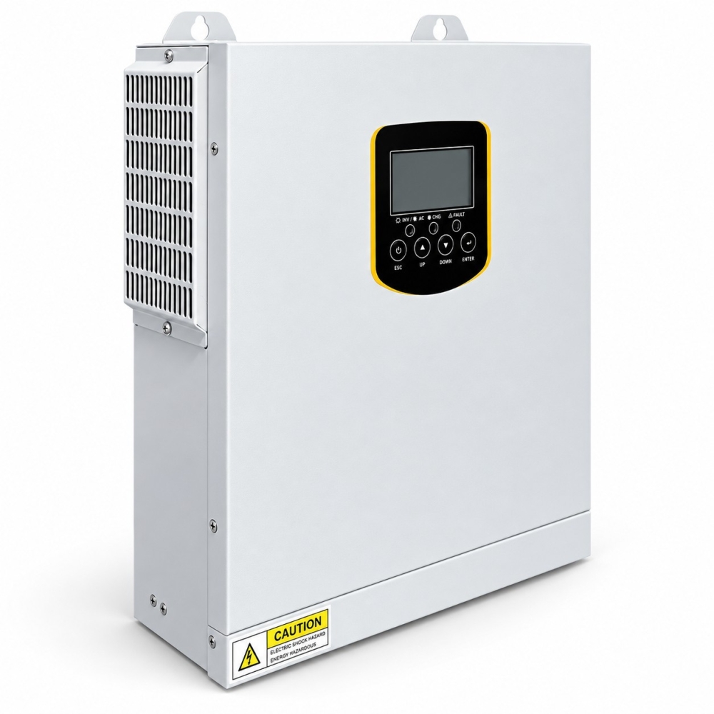 3,5 кВт Гібридний сонячний інвертор Daxtromn Power 24V, MPPT 100A, PV до 500V DC для дому, квартири