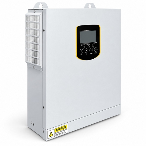3,5 кВт Гібридний сонячний інвертор Daxtromn Power 24V, MPPT 100A, PV до 500V DC для дому, квартири
