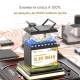 LiFePO4 12V/100Ah Акумулятор FLYFOREE для резервного живлення будинку, квартири, Вбудована BMS, Bluetooth APP