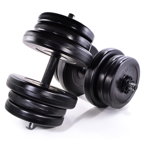 Набір гантелей по 21 кг х 2 шт зі змінними дисками Neo Sport з металевим грифом для дому та спортзалу