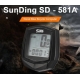 Велокомп'ютер дротовий Sun Ding SD-581A waterproof + 15 функцій