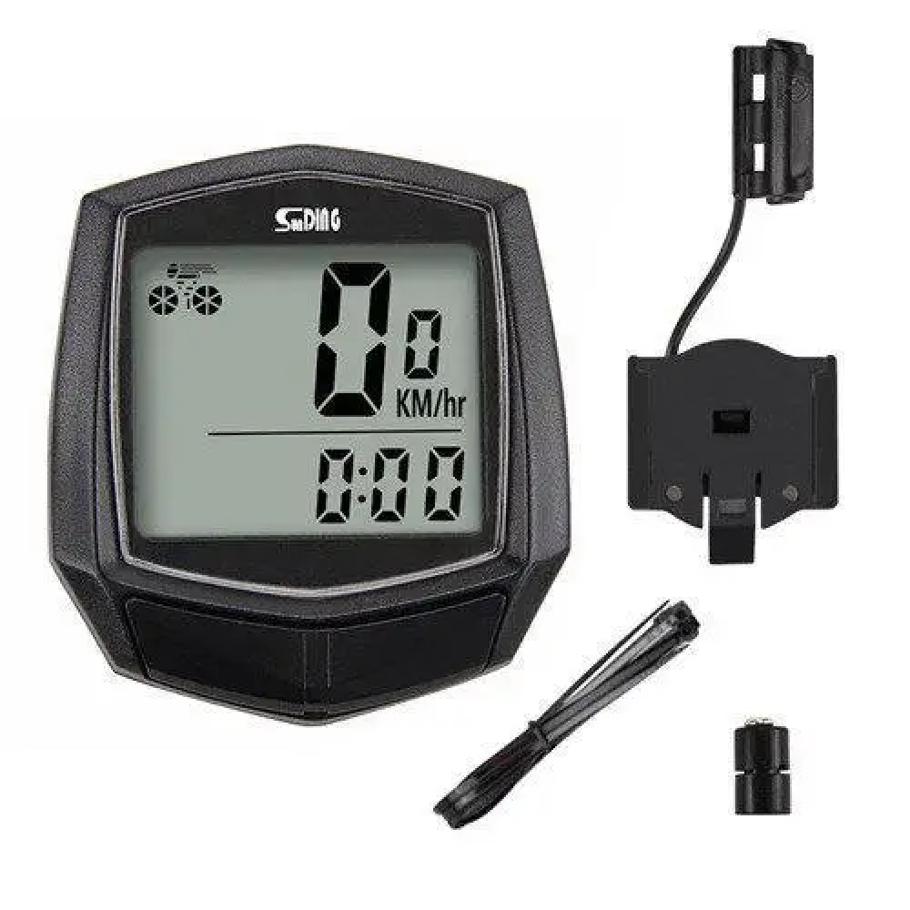 Велокомп'ютер дротовий Sun Ding SD-581A waterproof + 15 функцій