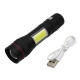 Ліхтар Police BL-510-XPE+COB + ЗП microUSB + 3 режими + zoom