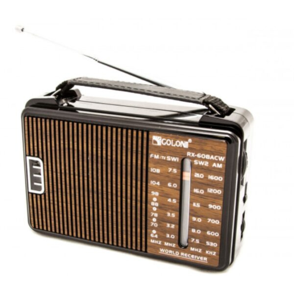 Радіоприймач Golon RX-608ACW AM/FM/TV/SW1-2 5-ти хвильовий