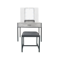 Туалетний столик + табурет Avko ADT 21 Grey Walnut LED підсвітка