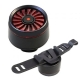 Велосипедний ліхтар гасить AYQ-0115-6SMD Red + microUSB + 5 режимів