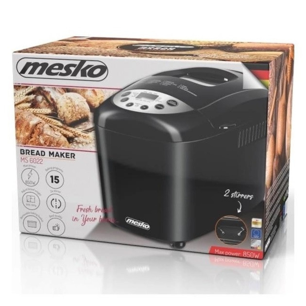Хлібопічка Mesko MS 6022, 15 програм