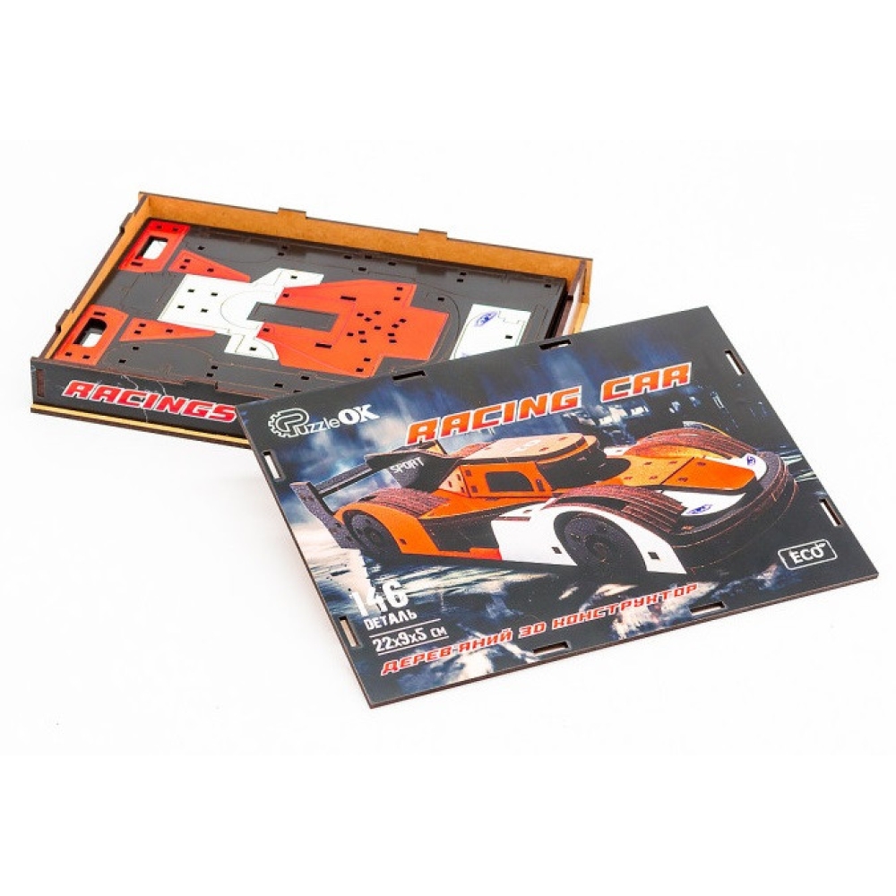 Дерев'яний 3D конструктор Racing Car