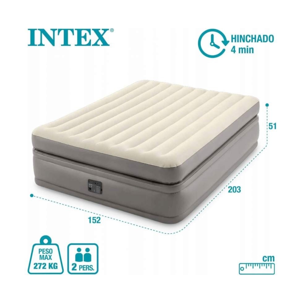Надувне ліжко Intex 64164 (203 x 152 x 51см)