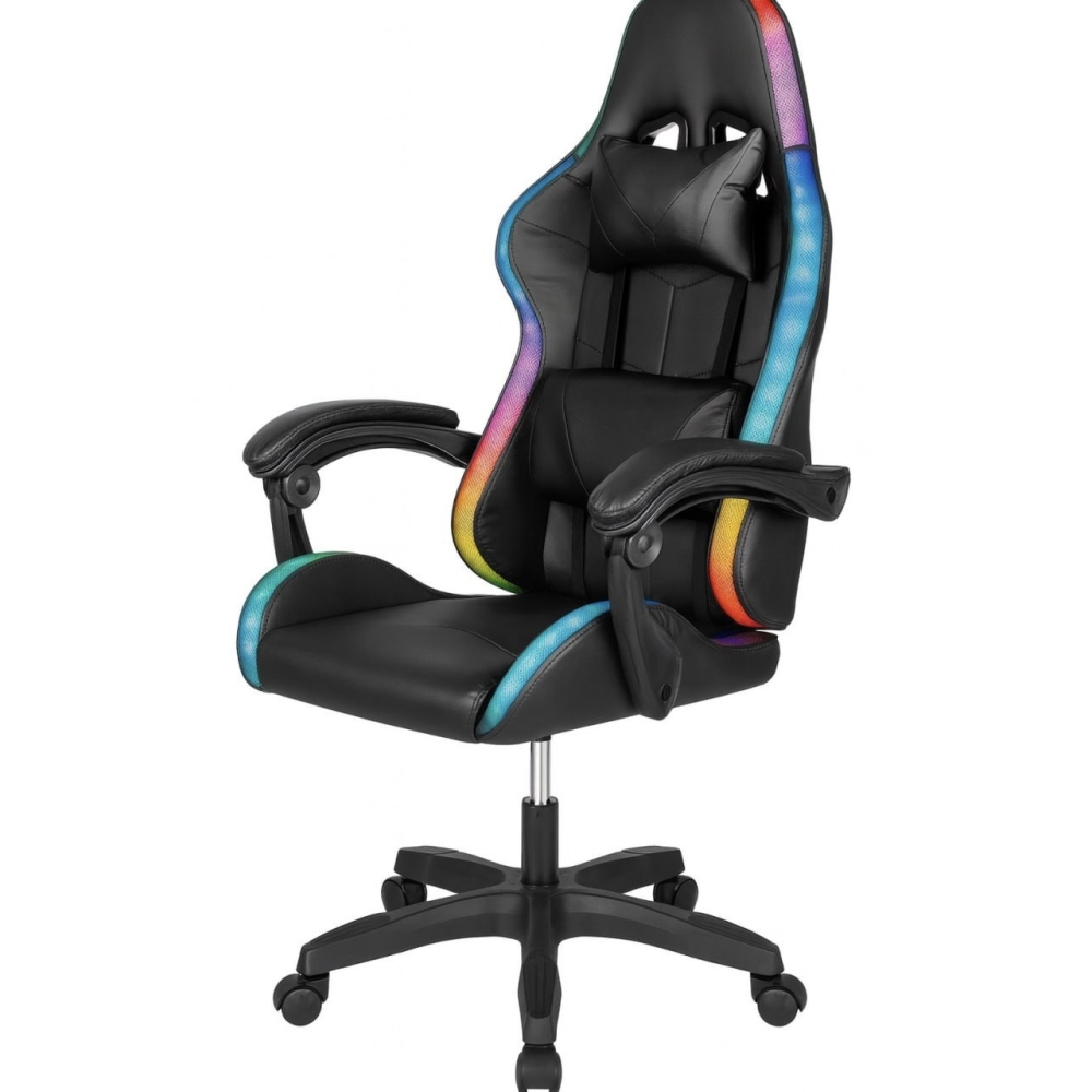 Крісло геймерське ProGame з RGB підсвіткою GX-150 комп'ютерне ігрове