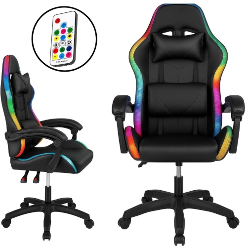 Крісло геймерське ProGame з RGB підсвіткою GX-150 комп'ютерне ігрове