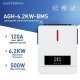 6,2 кВт Гібридний сонячний інвертор Daxtromn AGH-6.2KW-PRO для дому, квартири