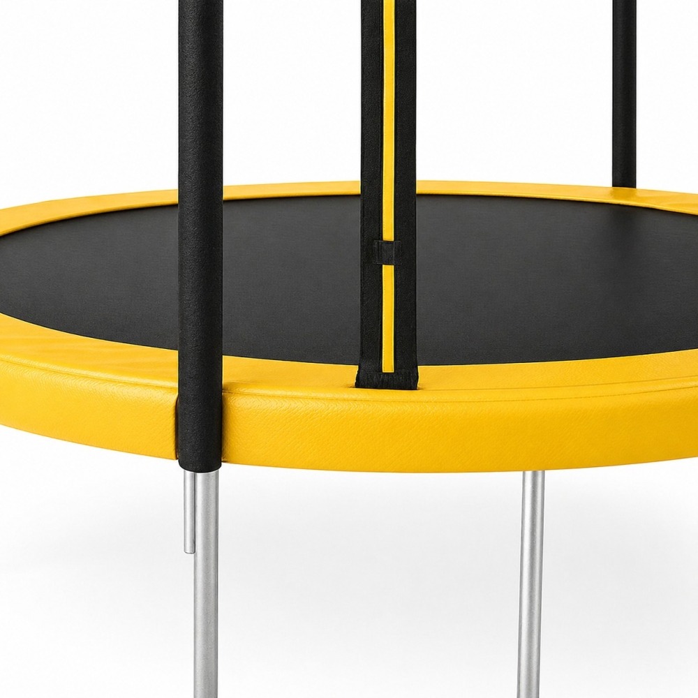 Батут Fitonix 252 см + зовнішня сітка + сходи чорно-жовтий