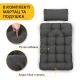 Підвісне крісло-кокон LEOBRO LB-1058 Dark Grey - до 150 кг, ротанг + сталевий каркас