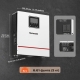 1 кВт*год LiFePO4 Комплект резервного живлення Humsienk інвертор 1 кВт + 12V/100Ah акумулятор