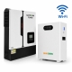 11 кВт LiFePO4 Комплект Гібридний сонячний інвертор Daxtromn Power Wi-Fi +51,2 V 100Ah акумулятор Genix Green резервного живлення