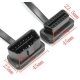 Кабель удлинитель 60 см OBD2 ОБД 16-pin - папа на х 16-pin мама