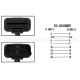 Кабель удлинитель 60 см OBD2 ОБД 16-pin - папа на х 16-pin мама