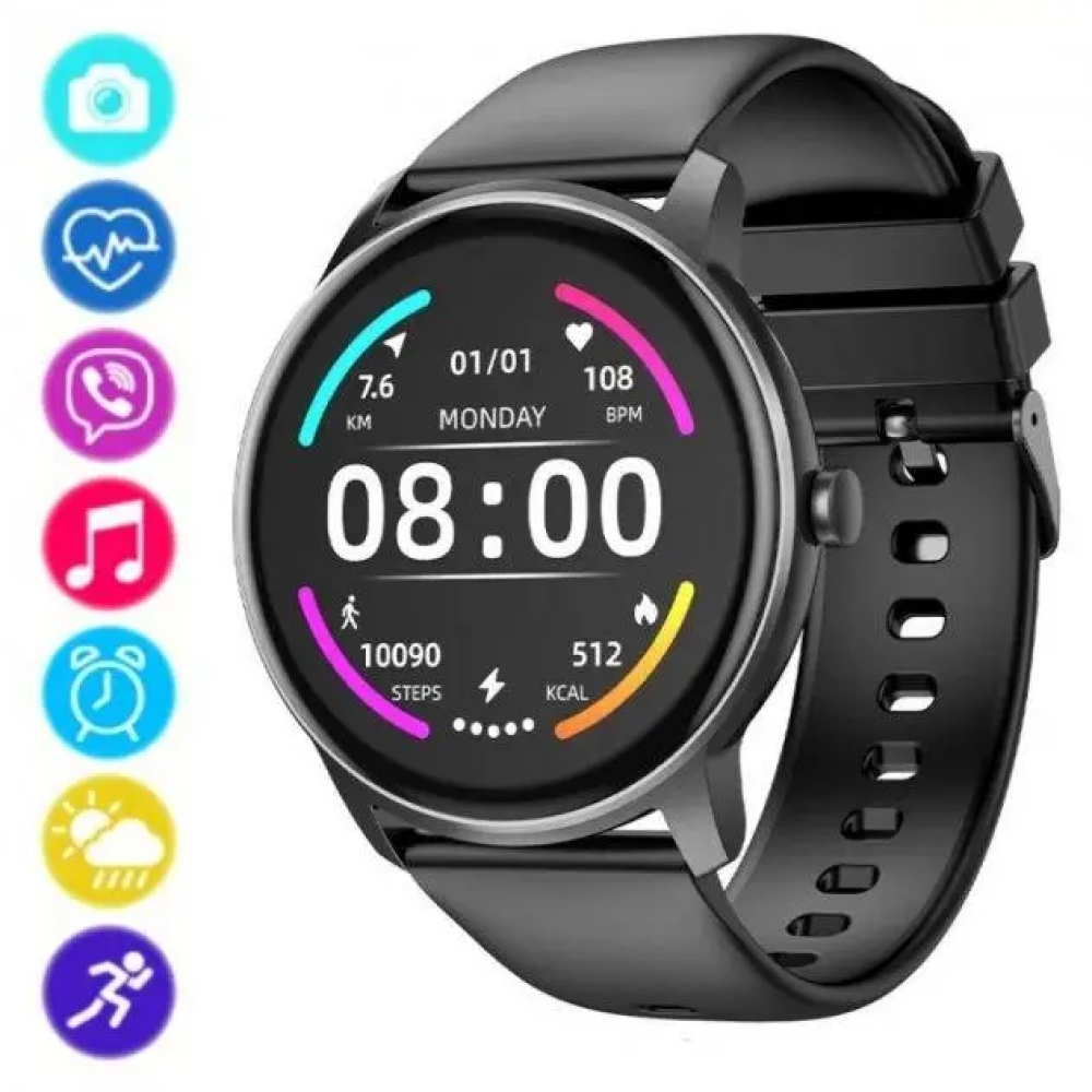 Розумний годинник Smart Watch Hoco Y4 + магнітна зарядка (Чорний)
