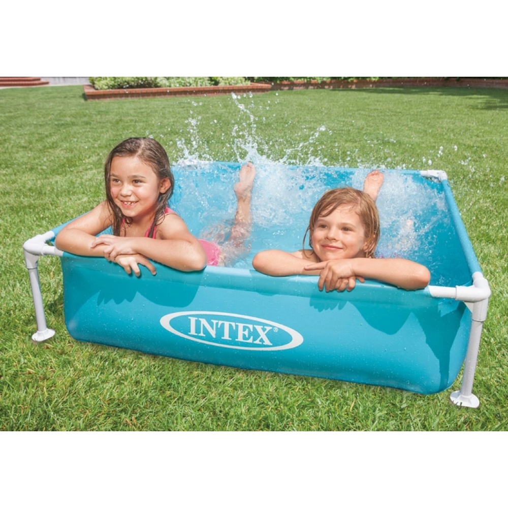Дитячий каркасний басейн Intex 57173 (Блакитний) Mini Frame Pool (122х122х30 см)