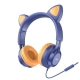 Накладні навушники Hoco W36 Cat ear headphones + мікрофон Синій