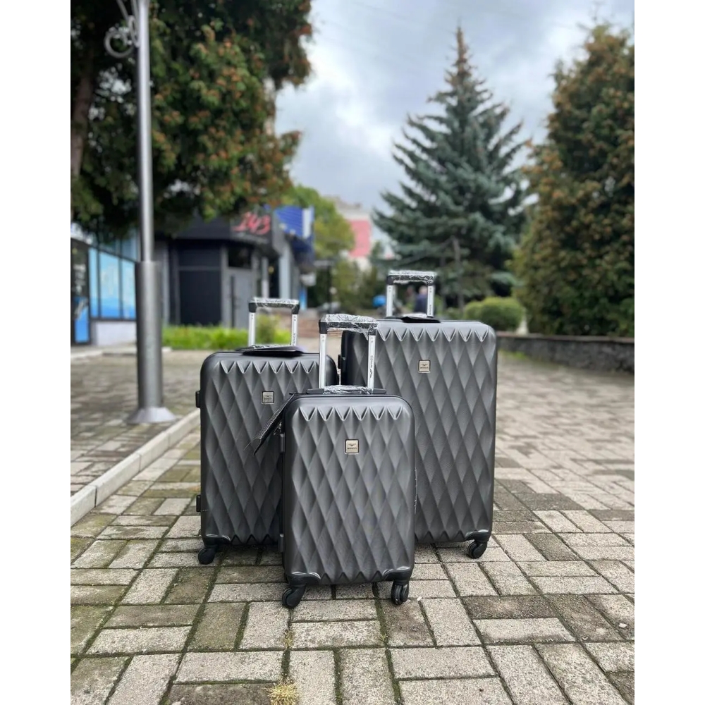 Дорожня Валіза Wings PC190 Сірий S