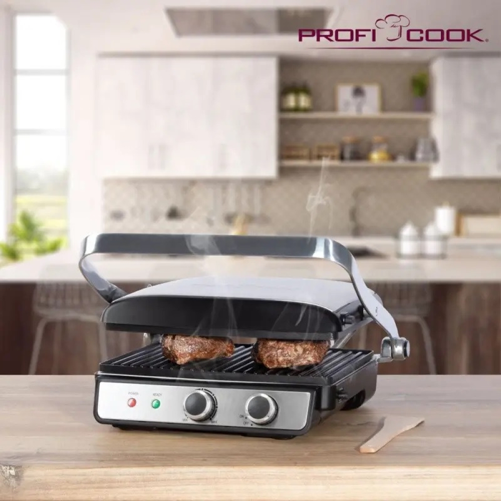 Гриль контактний Profi Cook PC-KG 1029 (2000 Вт, термостат, Німеччина)