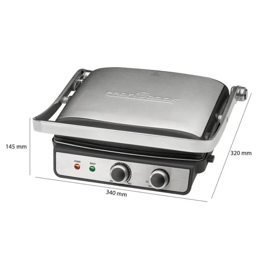 Гриль контактний Profi Cook PC-KG 1029 (2000 Вт, термостат, Німеччина)