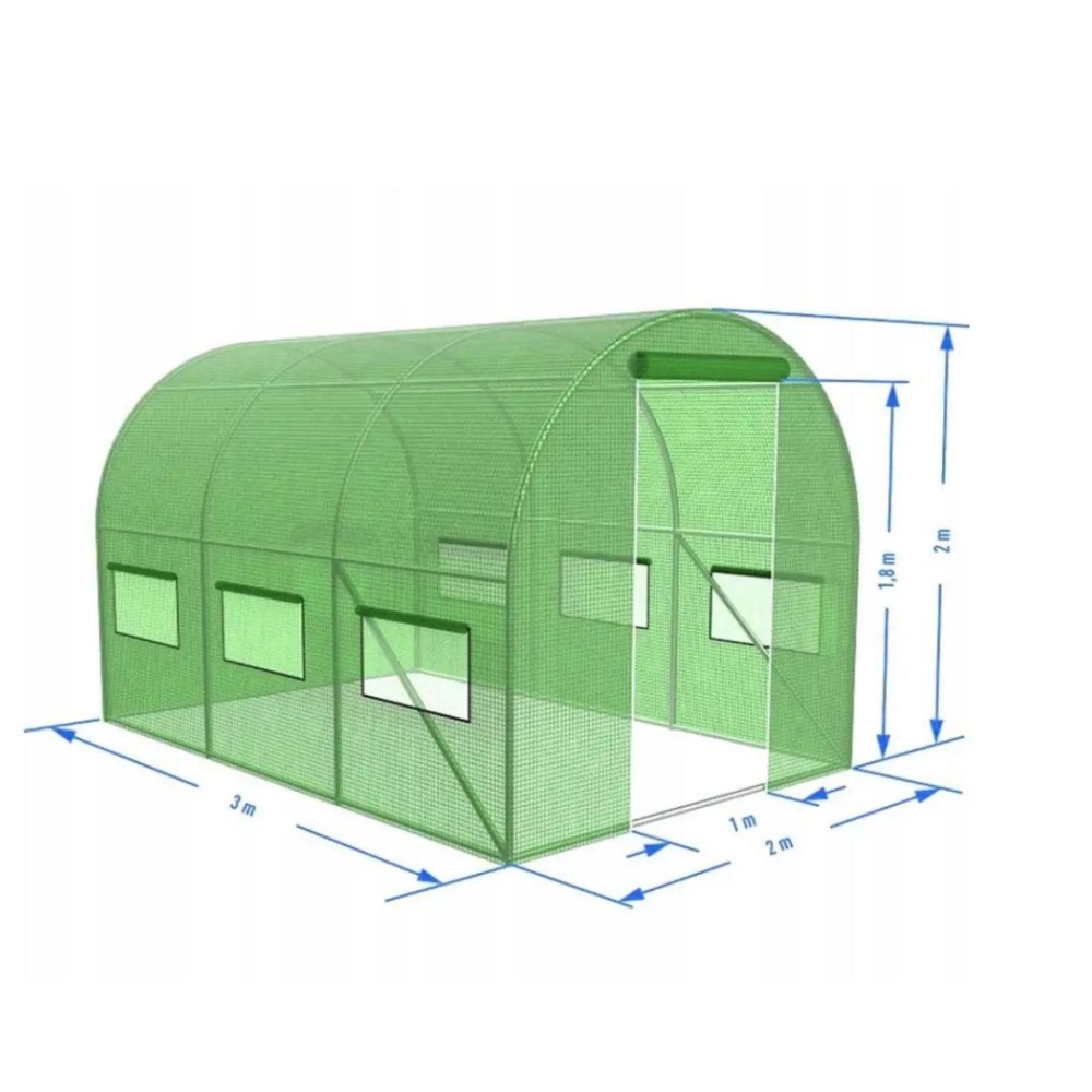 Теплиця садова, парник Holla Garden Польща 6м2 (300х200х200)