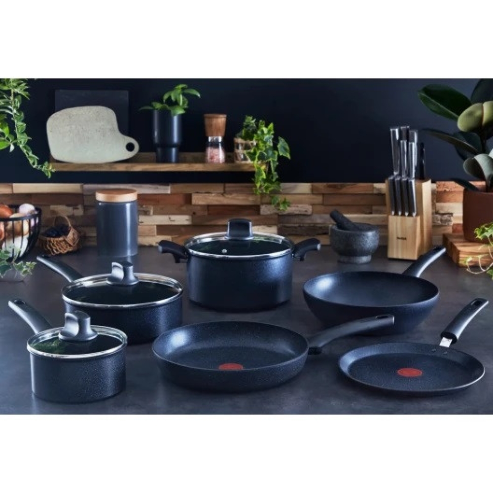Сковорода TEFAL Black Stone 20x4.9 см
