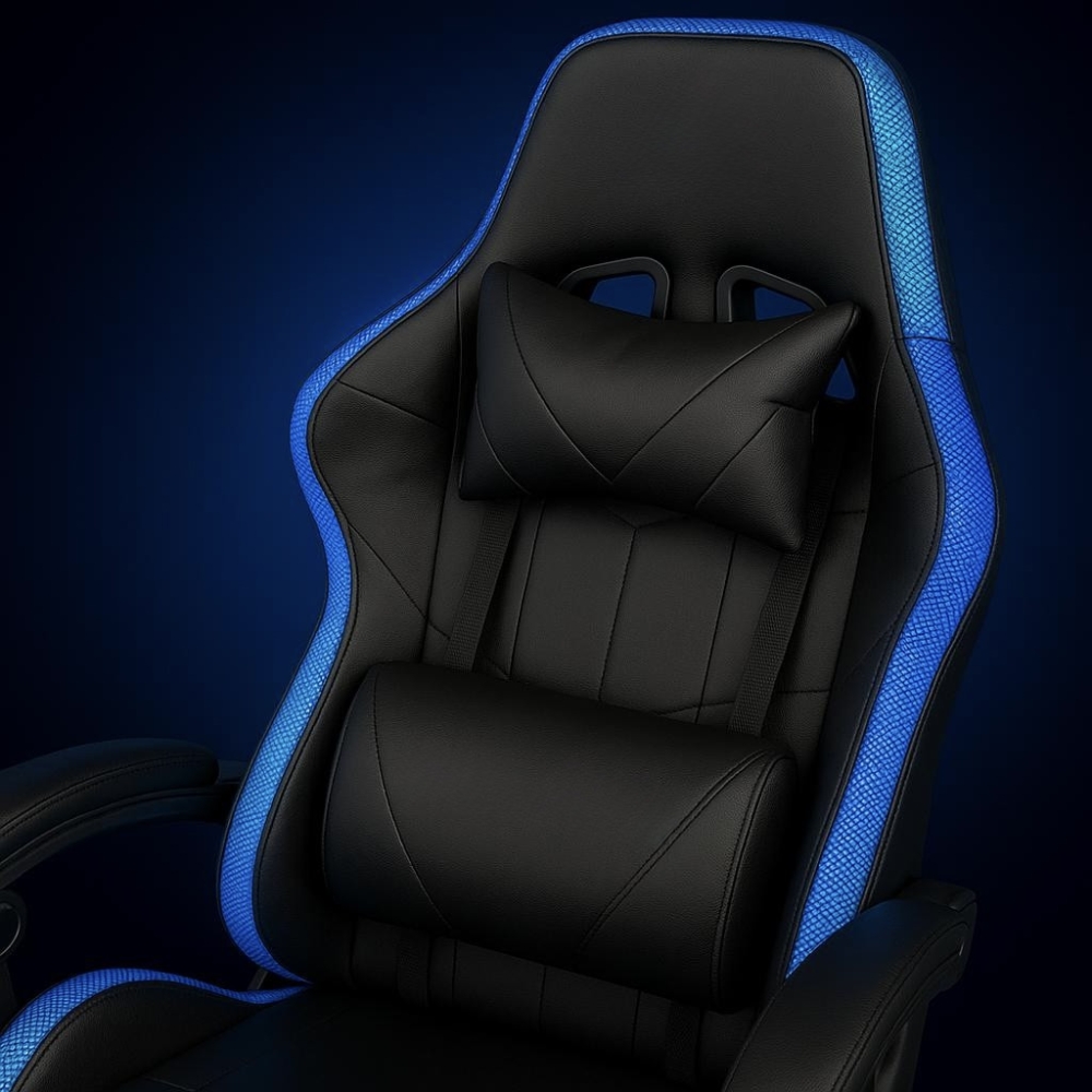 Крісло геймерське ProGame з RGB підсвіткою, комп'ютерне ігрове GX-150
