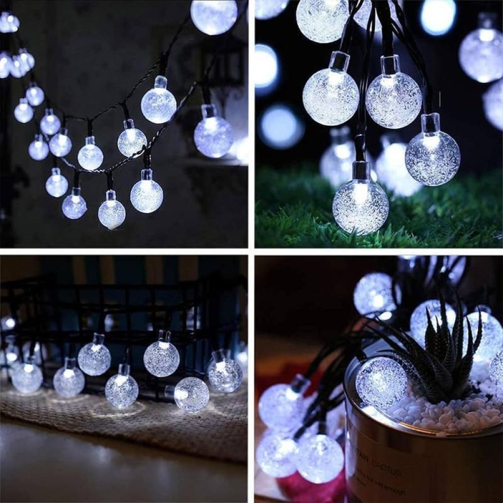 Гірлянда LED-ланцюг LightZone 10 кульок (сріблясті) 2,25м на батарейках