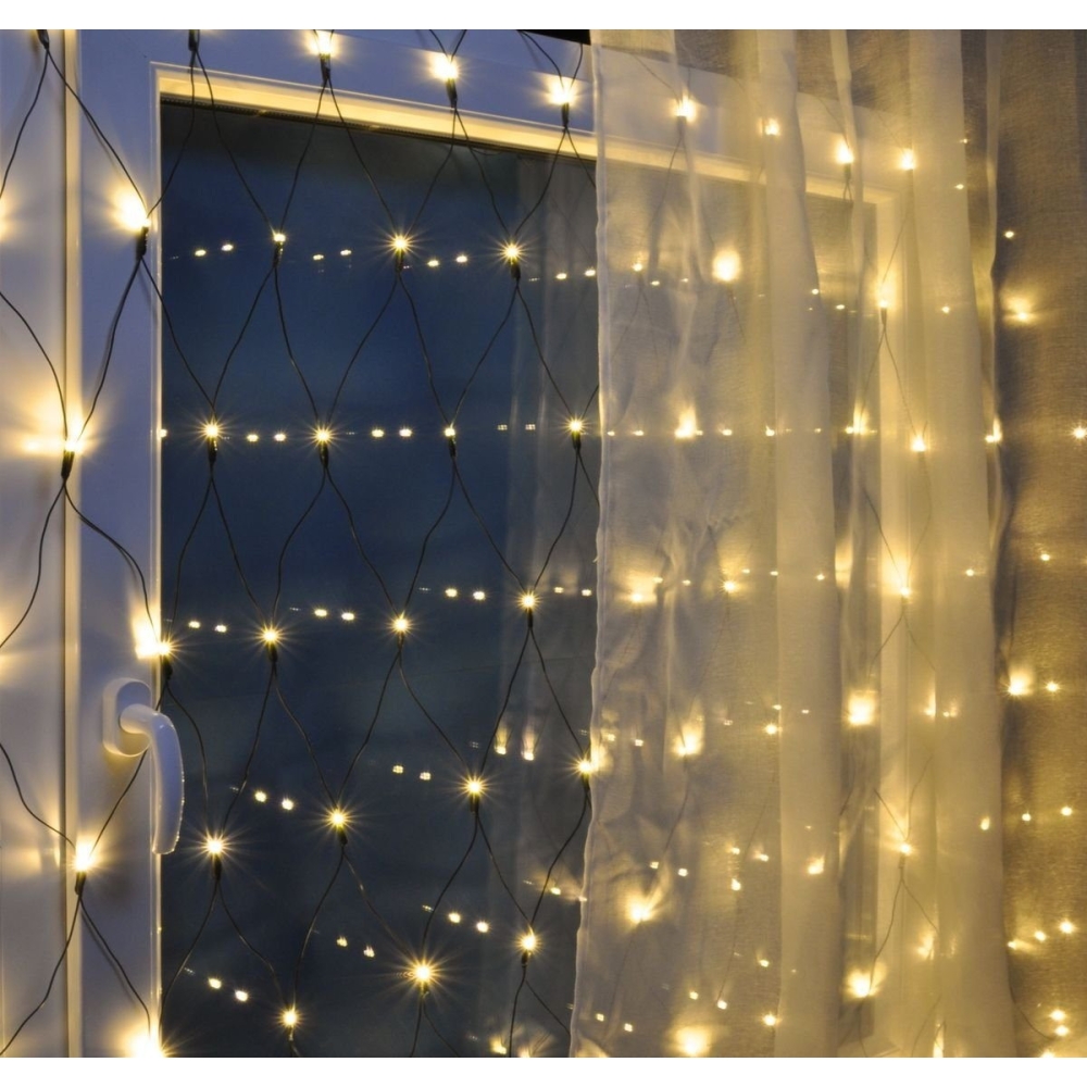 Світлодіодна гірлянда-сітка LightZone 160 LED 3.2х1.5 м. янтарне світло