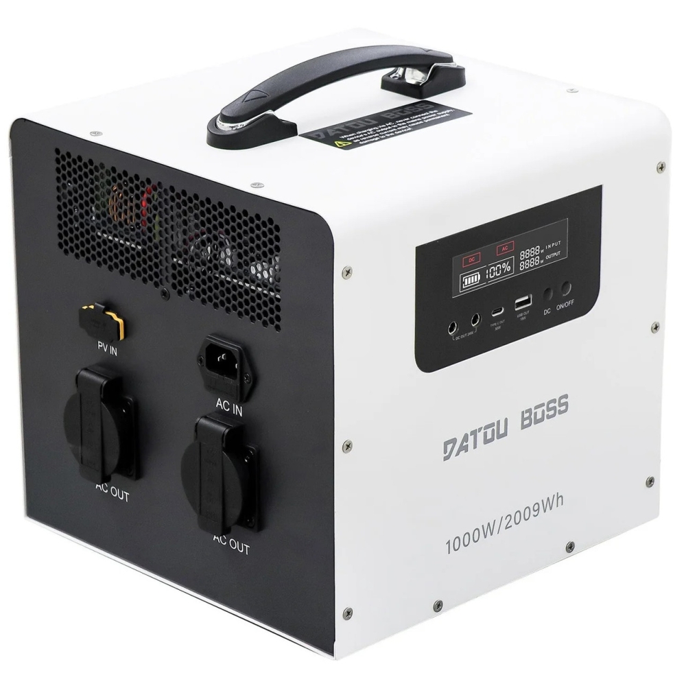 LiFePo4 2009 Вт*г Зарядна станція Datouboss портативна з низьким рівнем шуму