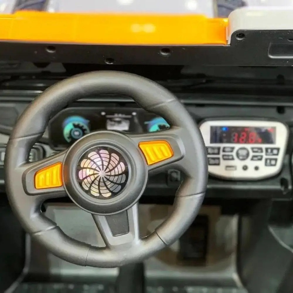 Дитячий електромобіль VOLSO VS906R4 джип на акумуляторі 4×25W сірий 12V 7Ah, EVA-колеса MP3 з пультом до 35 кг