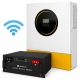 11 кВт LiFePO4 Комплект резервного живлення: гібридний інвертор Anenji WiFi + 51.2V 100Ah Lithtech акумулятор для будинку, квартир